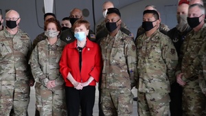 Congressional visit gives wing support