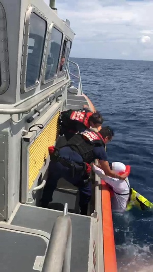 Coast Guard rescues 1 man 12 miles east of Government Cut