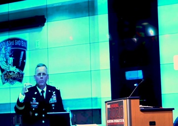 Karbler speaks at the first virtual Fires Conference