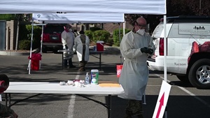Arizona National Guard assists with community COVID-19 testing site