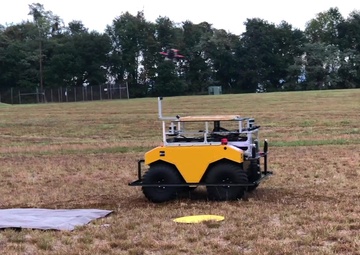 UAV landing on an UGV