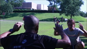 Recruiting Station Raleigh physical training session with poolees