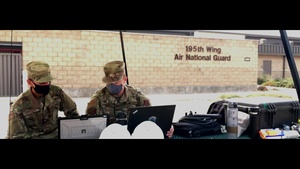 222 ISS provide wild fire support from Beale AFB