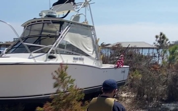 B-ROLL: Coast Guard marine environmental response teams conduct post Hurricane Sally assessment