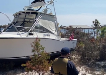 B-ROLL: Coast Guard marine environmental response teams conduct post Hurricane Sally assessment