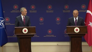 NATO Secretary General and Turkish Minister of Foreign Affairs hold joint press conference (opening remarks)