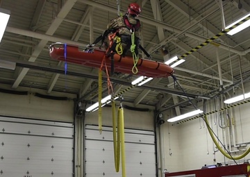 127th Fire Dept practices high-angle rescue