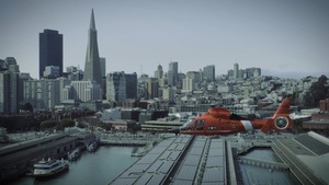 Coast Guard conducts flight over San Francisco