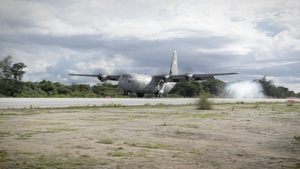 C130J lands on NWF for the first time!