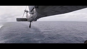 USS Detroit  Conducts Hoist Operations