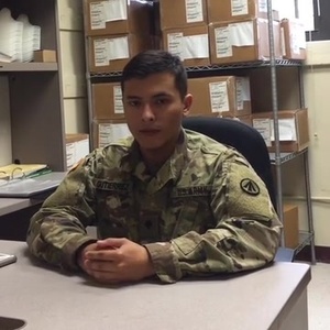 Spc. Francisco Gutierrez is motivated to win the Best Warrior Competition