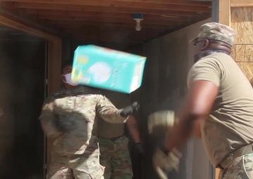 Arizona National Guard delivers food to the Navajo Nation on Black Mesa Ariz.