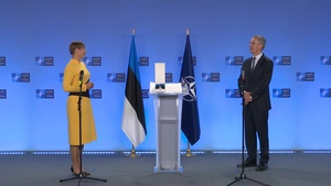President of Republic of Estonia awards NATO Secretary General with the Order of the Cross of Terra Mariana, First Class