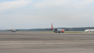Air National Guardsmen participate in Little Rock AFB 65th anniversary