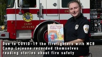 Story time: Camp Lejeune firefighter records reading of fire safety story for DoDEA students on MCB Camp Lejeune & MCAS New River