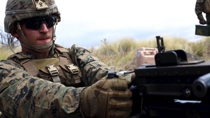 Charlie Battery conducts crew-serve weapons range, PTA (B-Roll)