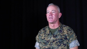 MCI-West CG, Sgt. Maj. outline path for safe Halloween