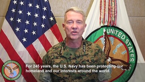 USCENTCOM wishes the U.S. Navy a happy 245th birthday