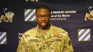 3rd Infantry Division soldier shoutout to the Georgia Bulldogs