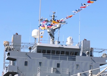 Logistic Support Vessel 5 and 6 home coming B-Roll (Day)