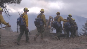Day Two Fire Fighting Operations in the Shasta-Trinity National Forest (Slow Motion 60FPS No Sound)