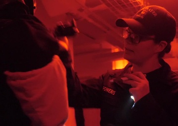 USS Cole Survivor Jason Mosher Runs Battlestations Simulation at Navy Boot Camp