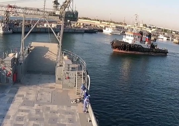 Logistic Support Vessel 5 and 6 homecoming ceremony