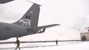 Alaska Air National Guard unveils new tail flash on Stratotanker aircraft at Eielson AFB