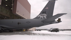 Alaska Air National Guard unveils new tail flash on Stratotanker aircraft at Eielson AFB