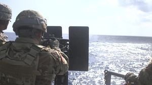 U.S. Soldiers and Marines Conduct Amphibious Call for Fire