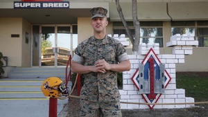 Marines with 1st Marine Division give shoutouts to ESPN