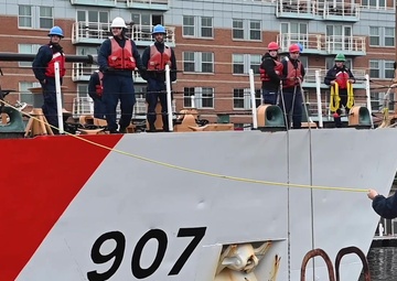 B-Roll: Coast Guard Cutter Escanaba returns home to Boston after 65 day patrol