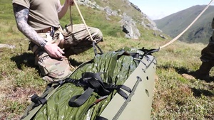 KFOR troops conduct mountaineering training in Kosovo