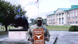 3rd Infantry Division soldier shout-out to the Texas Longhorns