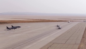Elephant Walk At Edwards Air Force Base During Aerospace Valley Hybrid Air Show