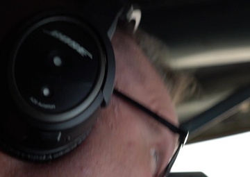 KC-135R Stratotanker fuels F-16C Fighting Falcon