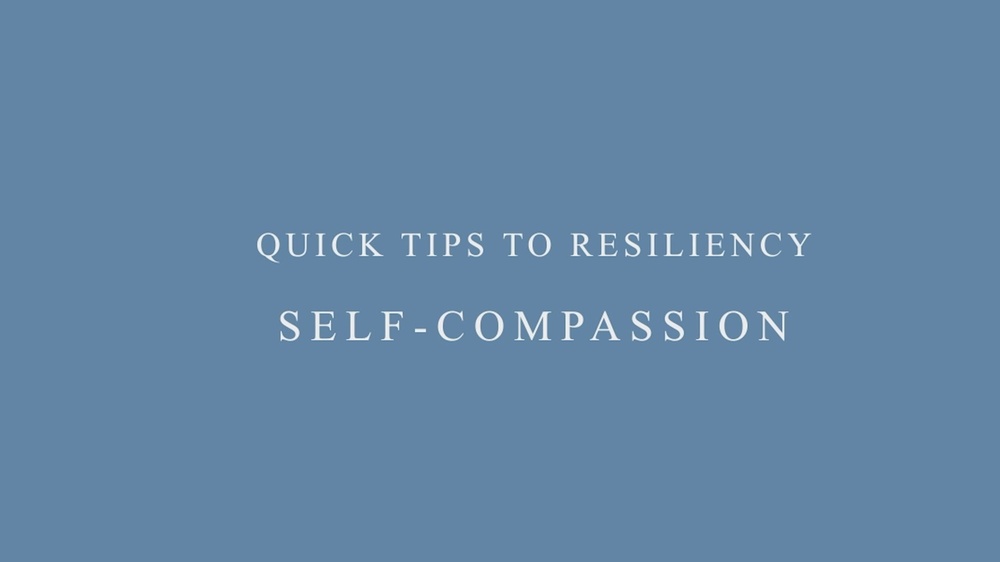 DVIDS - Video - Quick Tips To Resiliency: Self-Compassion