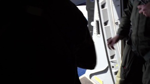 C-17 Globemaster III Airdrops Payload To USS Henry M. Jackson