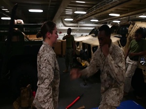 CLB 31 tests MCMAP skills aboard USS New Orleans (LPD 18)