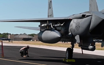 Fueling F-15E Strike Eagle During Agile Flag 21-1 B-Roll