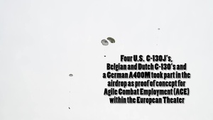NATO Airdrop with German A400M Aircraft
