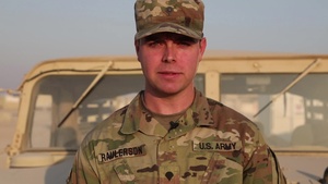 Spc. Raulerson Shoutout