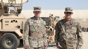 Soldiers from 101st Division Sustainment Brigade give shoutout