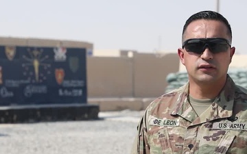 101st Division Sustainment Brigade Soldier gives shout out