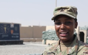 101st Division Sustainment Brigade Soldier gives shout out