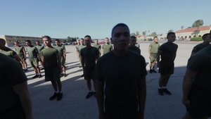 Echo Company Motivational Run and Platoon Introductions
