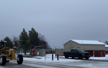 Seasonal snow clearing is underway on Fort Wainwright