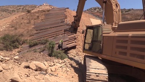 Border Barrier Construction near San Diego