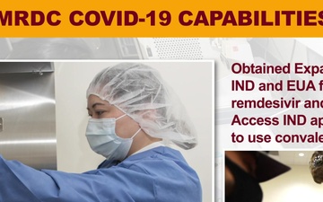 USAMRDC COVID-19 Capabilities