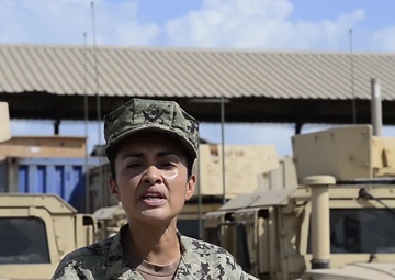 Las Vegas Raiders - U.S. Navy Mass Communication Specialist 2nd Class Natalia Murillo